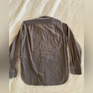 Jack Spade Men's Long Sleeve grey corduroy Shirt Size medium